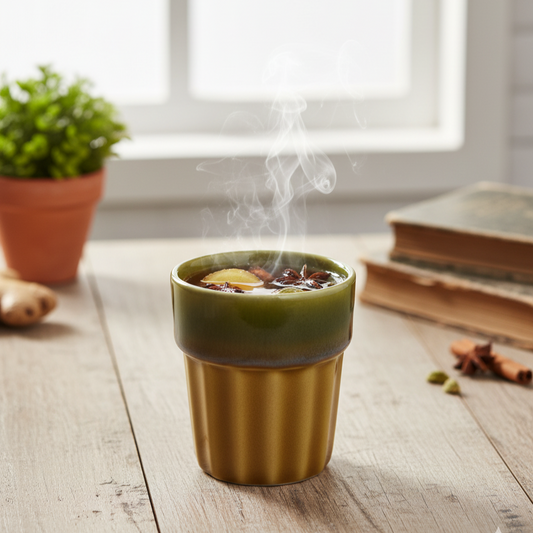 Golden Amber Tea Set