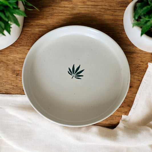 Verdant Elegance Serving Dish