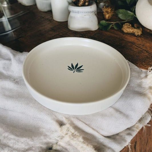 Verdant Elegance Serving Dish