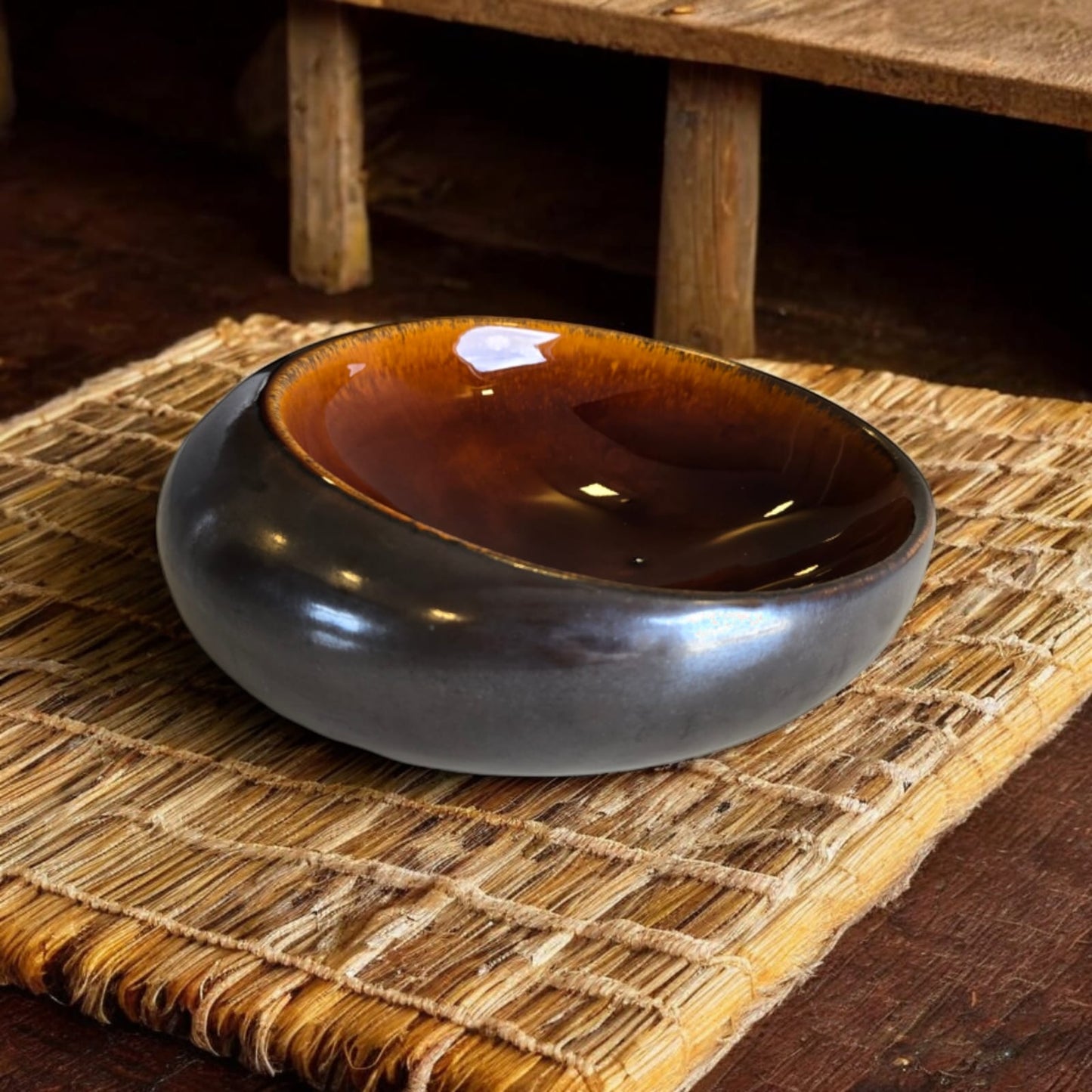 Earthen Elegance Serving Bowl