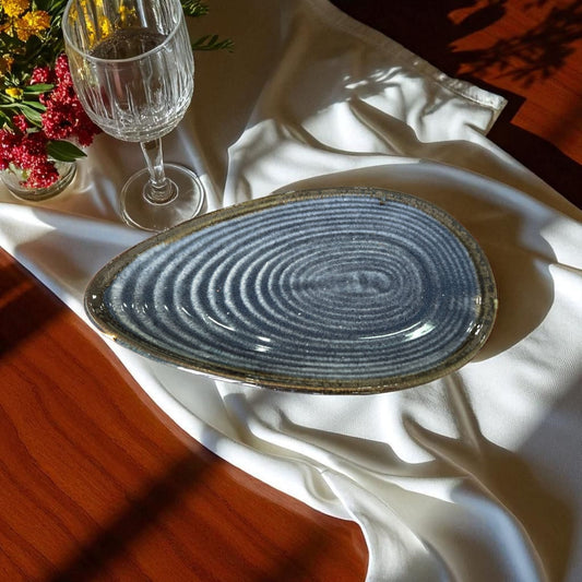 Azure Ripple Platter