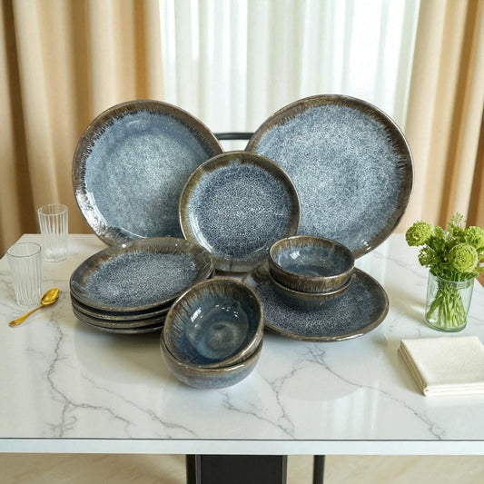 Monroe Blue Dinnerware Set